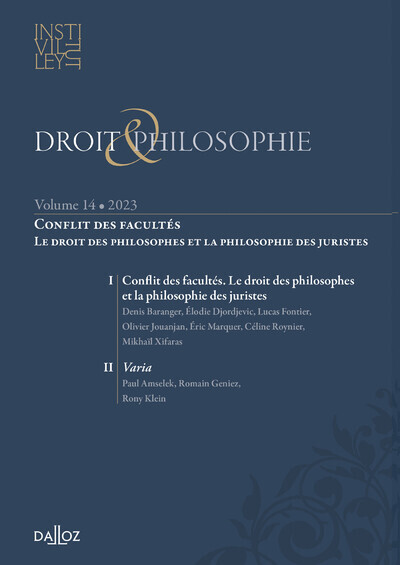 Droit & Philosophie N° 14/2023 Volume 14