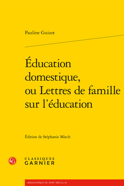 Éducation domestique, ou Lettres de famille sur l'éducation