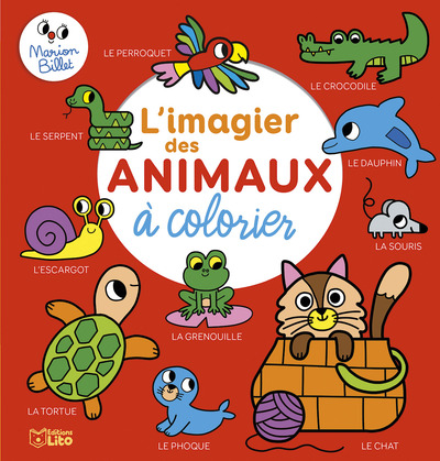 L'Imagier Des Animaux À Colorier