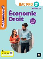 Ressources Plus - ÉCONOMIE-DROIT - 2de Bac Pro - Ed. 2024 - Livre élève - Sébastien Brenner