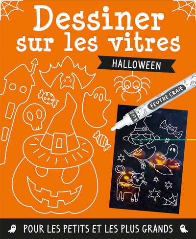 Dessiner sur les vitres - halloween