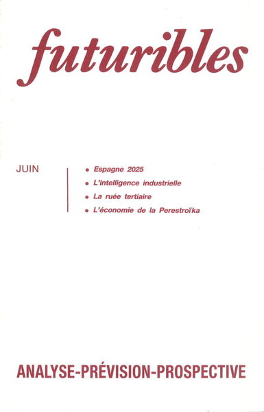 Futuribles 133, Juin 1989. Espagne 2025, L'Intelligence Industrielle