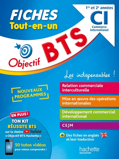 Objectif BTS Commerce international -  Fiches Tout-en-un - Bruno Bonnefous