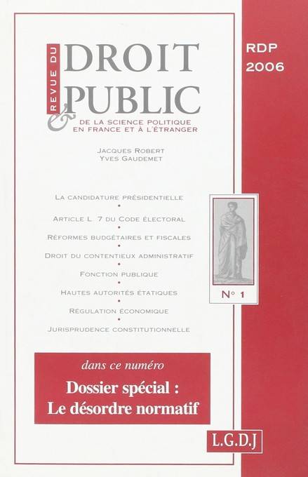 Revue Du Droit Public N 1 2006