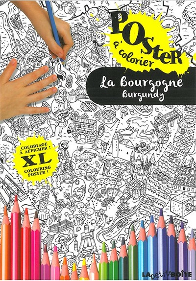 Poster coloriage : La Bourgogne