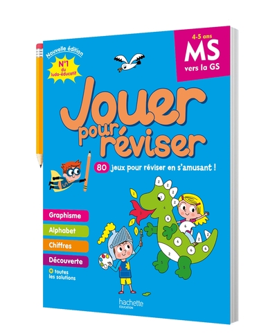 Jouer pour réviser - De la MS à la GS 4/5 ans - Cahier de vacances 2024