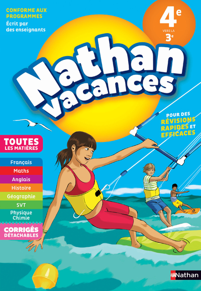 Nathan Vacances Collège Toutes les matières 4e vers la 3e