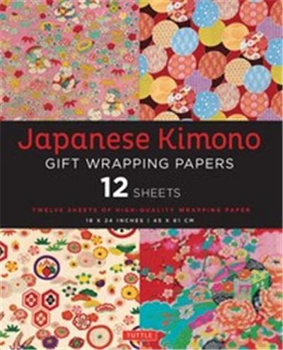 Japanese Kimono Gift Wrapping Papers /anglais - Tuttle Publishing