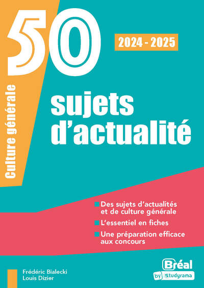 50 sujets d'actualité 2024-2025