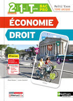 Multi'exos - Economie-Droit Tome unique 2de/1re/Tle Bac Pro Tertiaires - 2024 - Pochette - élève - + iManuel