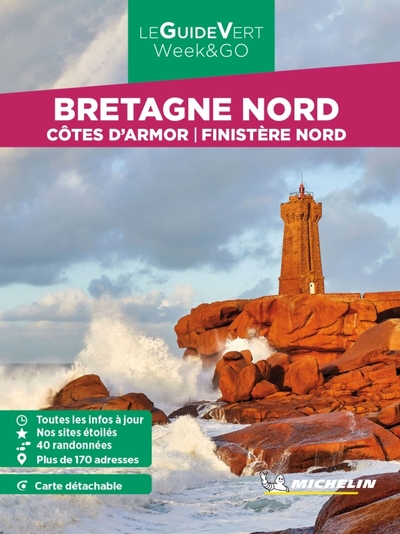 Guide Vert Week&Go Bretagne Nord Michelin, Côtes D'Armor, Finistère Nord