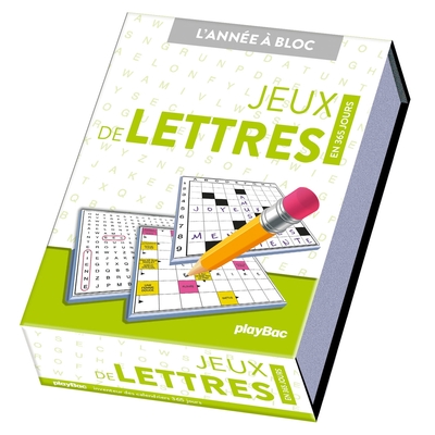 Calendrier Jeux de lettres en 365 jours - Année à bloc