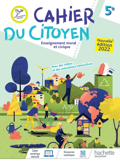 Cahier du citoyen Enseignement moral et civique 5e - Ed. 2022