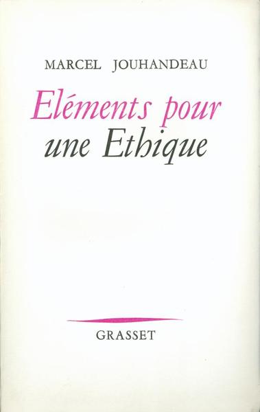 Éléments pour un éthique