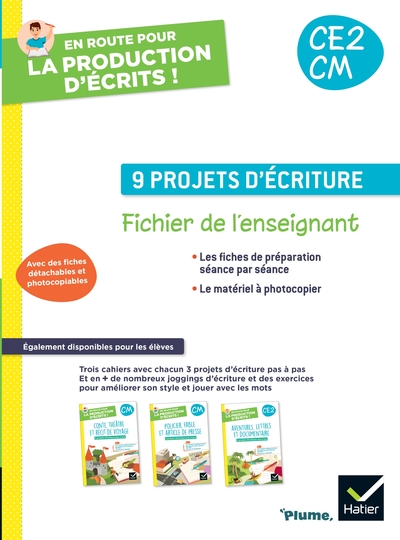 En route pour la production d'écrits - Ed. 2023 - Fichier photocopiable CE2 CM