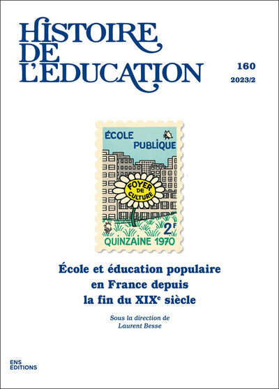 Histoire de l'éducation N° 160/2023 Volume 160