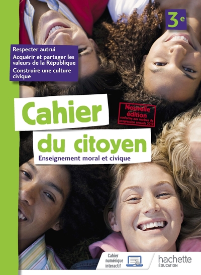 Cahier du citoyen 3e - éd. 2019