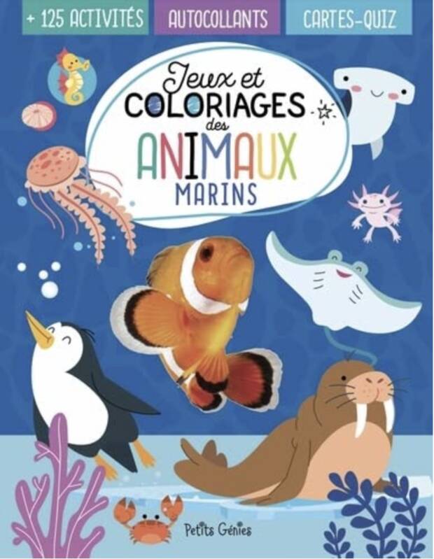 Jeux et coloriages des animaux marins