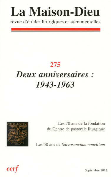 Maison-Dieu 275 - Deux Anniversaires : 1943-1963