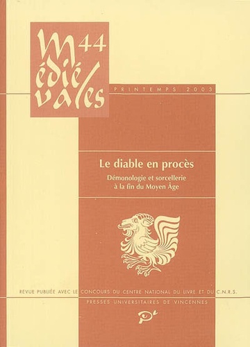 Médiévales N° 44 Printemps 2003 Volume 44