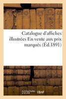 Catalogue d'affiches illustrées En vente aux prix marqués