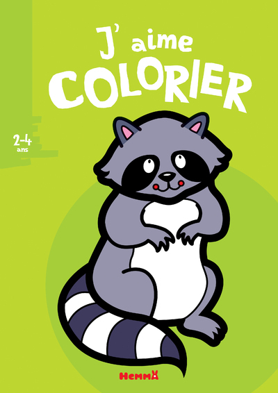 J'aime colorier (2-4 ans) (Raton laveur) - Valérie Pernot