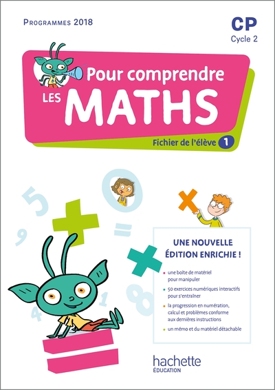 Pour comprendre les maths CP - Fichiers élève 1 et 2 + Mémo + Pages matériel - Ed. 2022