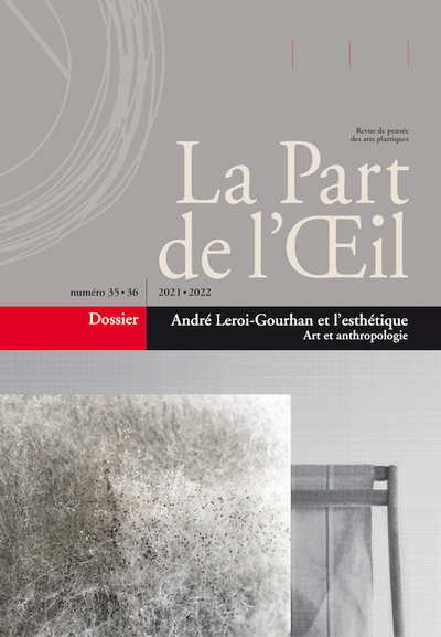 La Part de l'Oeil N° 35-36/2021 Volume 35