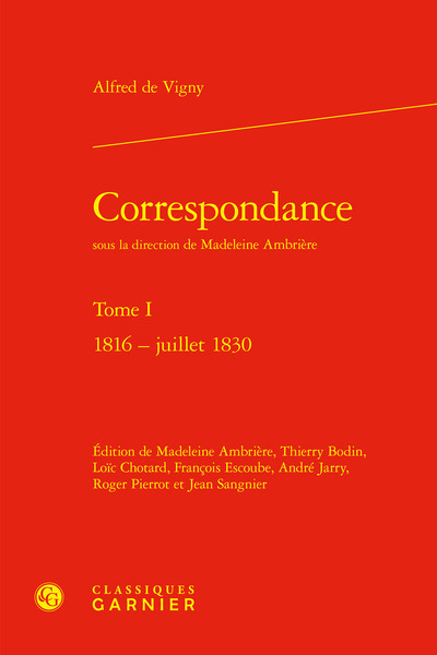 Correspondance - Volume 1816