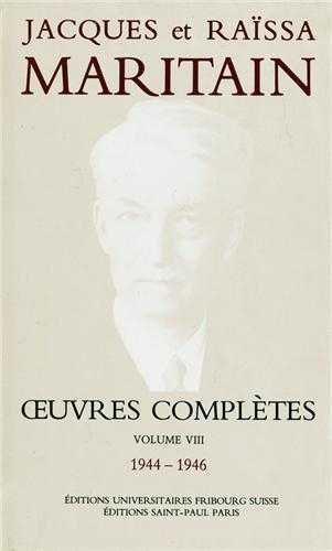 Oeuvres complètes Maritain VIII