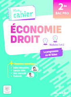 Mon cahier d'Économie-Droit 2de Bac Pro (2024) - Pochette élève