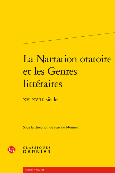 La Narration oratoire et les Genres littéraires