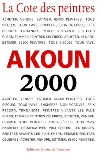 2000 - La cote des peintres - Jacky-Armand Akoun