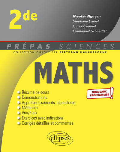 Mathématiques, Seconde