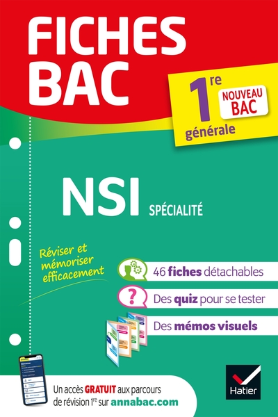 Fiches bac - NSI 1re générale (spécialité) - Guillaume Connan