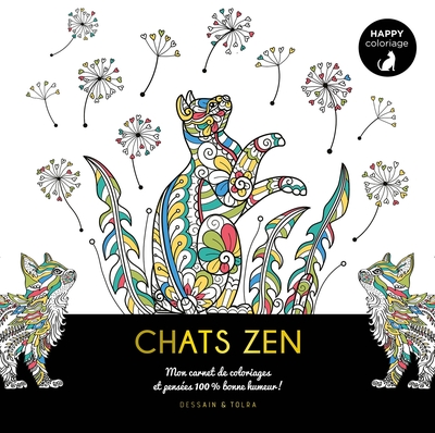 Happy coloriage Chats zen