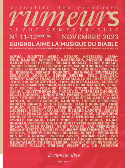 Rumeurs N° 11-12, novembre 2023 Volume 12