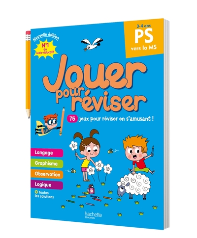 Jouer pour réviser - De la PS à la MS 3/4 ans - Cahier de vacances 2024