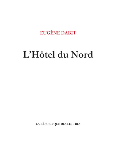 L'Hôtel du Nord