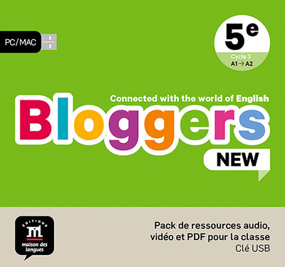 Bloggers NEW 5e - pack de ressource audio, vidéo et PDF pour la classe