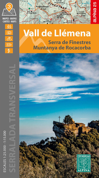 Vall De Llemena -Serra De Finestres Muntanya De Rocacorba (3 Cartes)