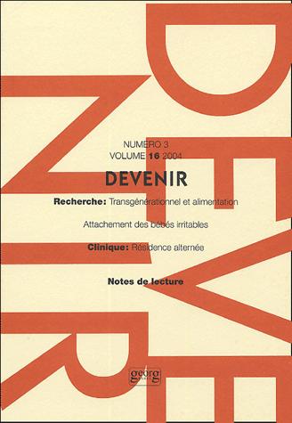 Devenir Vol 16 N 3 2004