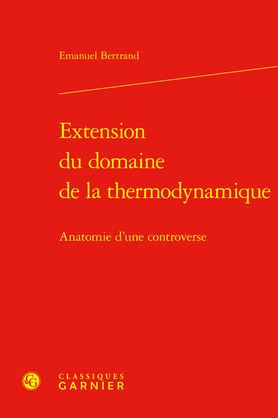 Extension du domaine de la thermodynamique