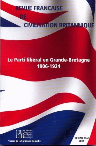 Revue française de civilisation britannique Volume 16 N° 2, auto Volume 2011