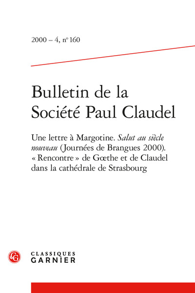 Bulletin de la Société Paul Claudel