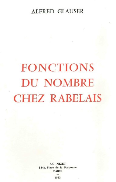 Fonctions du nombre chez Rabelais