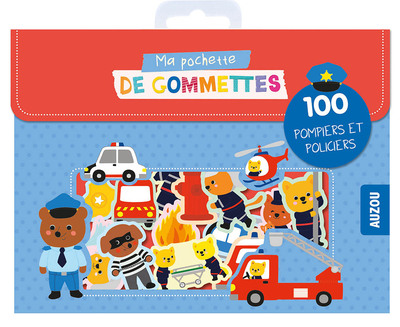 Ma pochette de gommettes / 100 pompiers et policie