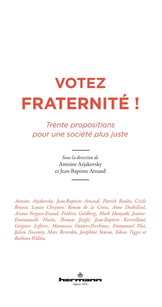 Votez fraternité ! - Antoine Arjakovsky