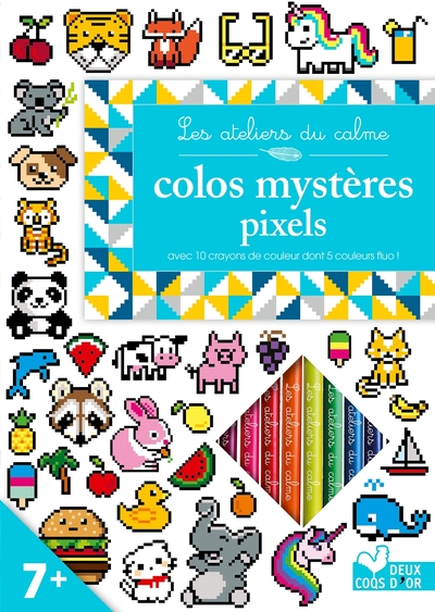 Colos Pixels - Avec Crayons De Couleur