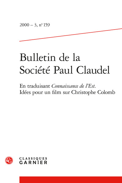 Bulletin de la Société Paul Claudel